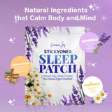 Gemma Joy StickyOnes Sleep Patches being applied to fabric