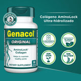 Genacol AminoLock Collagen Capsules side view showing dosage