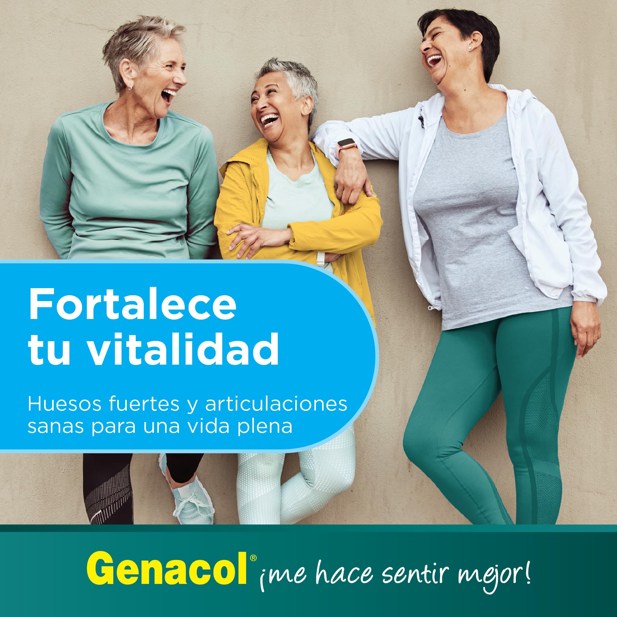 Genacol Bone & Joint Support Supplement on a wooden table