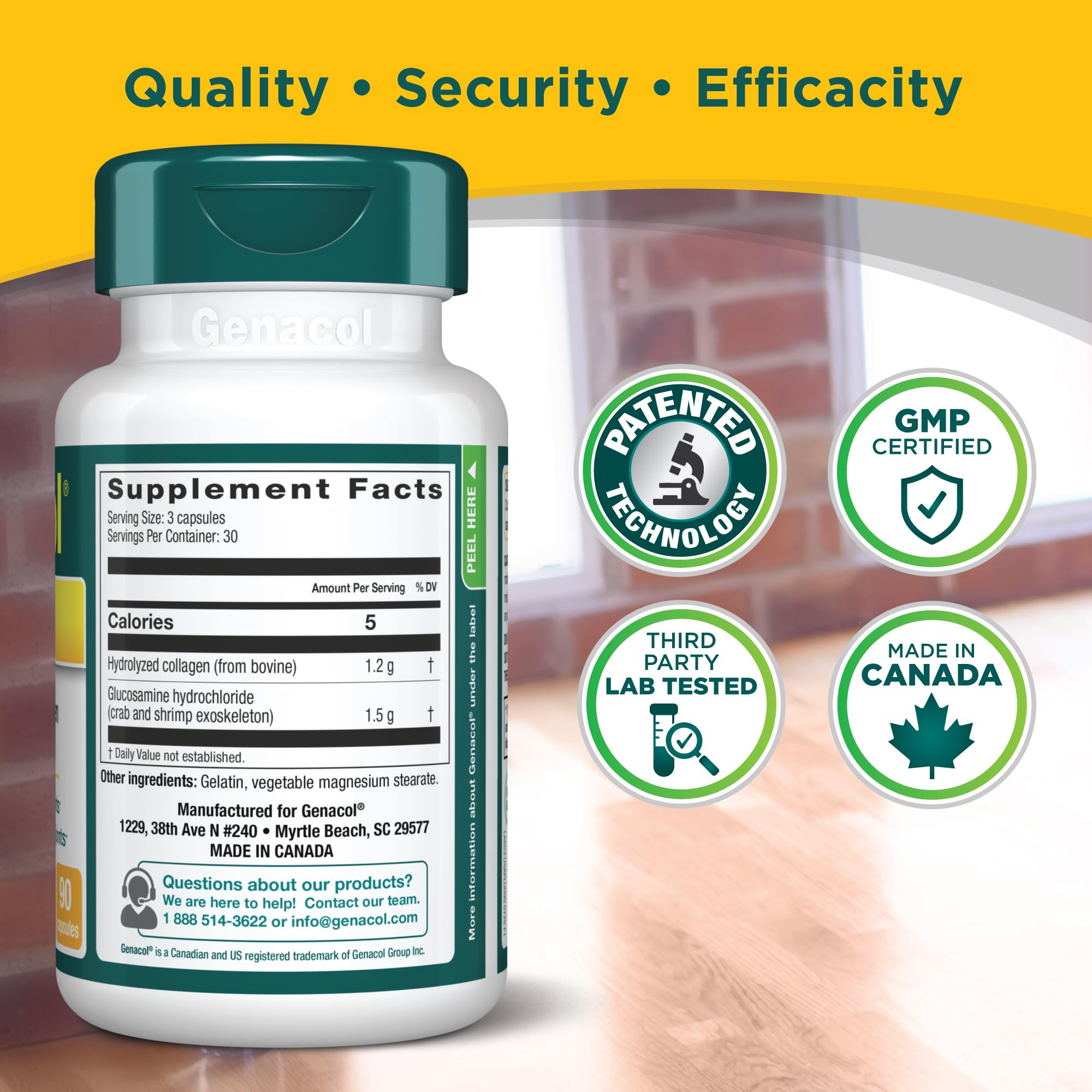 Genacol Glucosamine and AminoLock Collagen Supplement lifestyle scene
