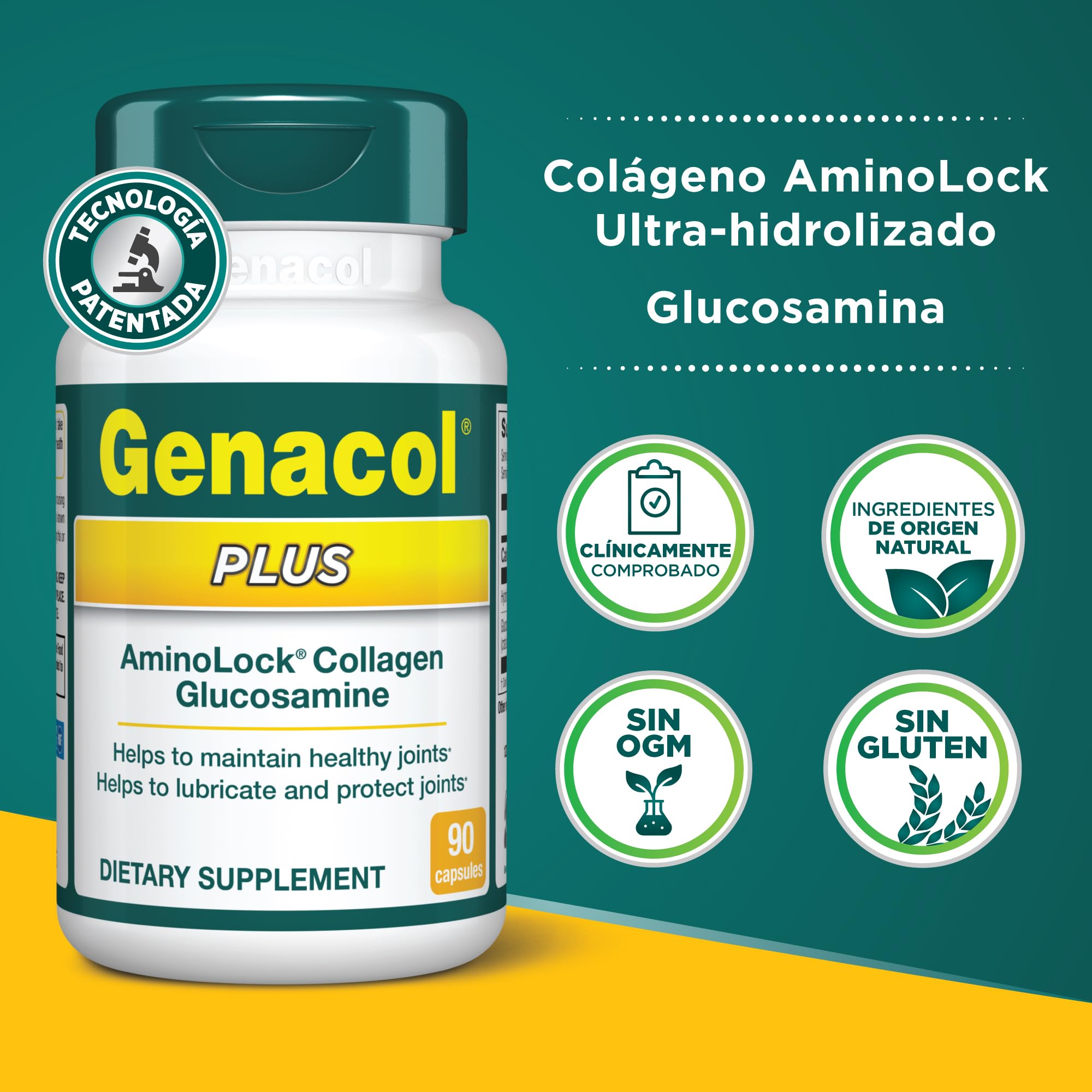 Genacol Glucosamine and AminoLock Collagen Supplement packaging