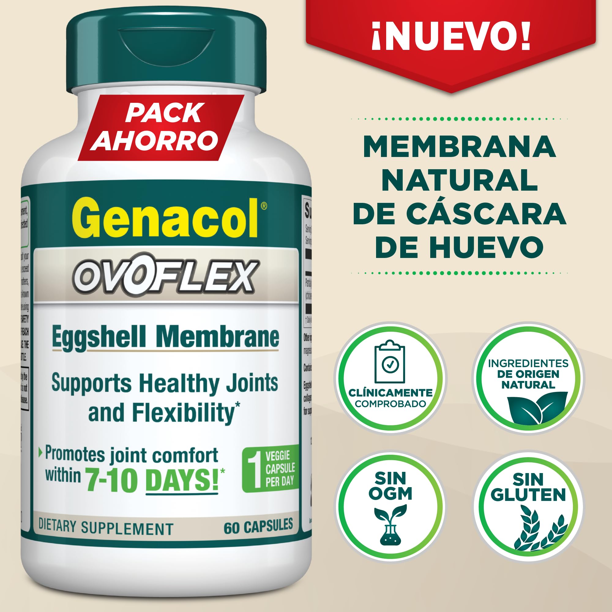 Genacol Ovoflex capsule bottle side view
