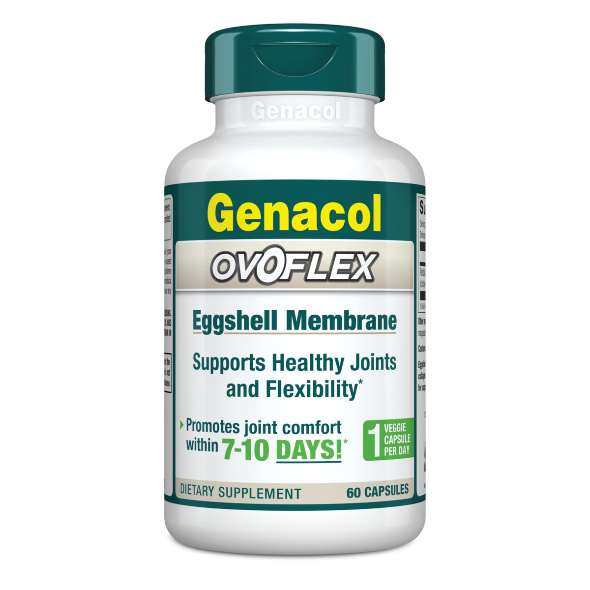 Genacol Ovoflex Natural Eggshell Membrane Joint Support Capsules front view