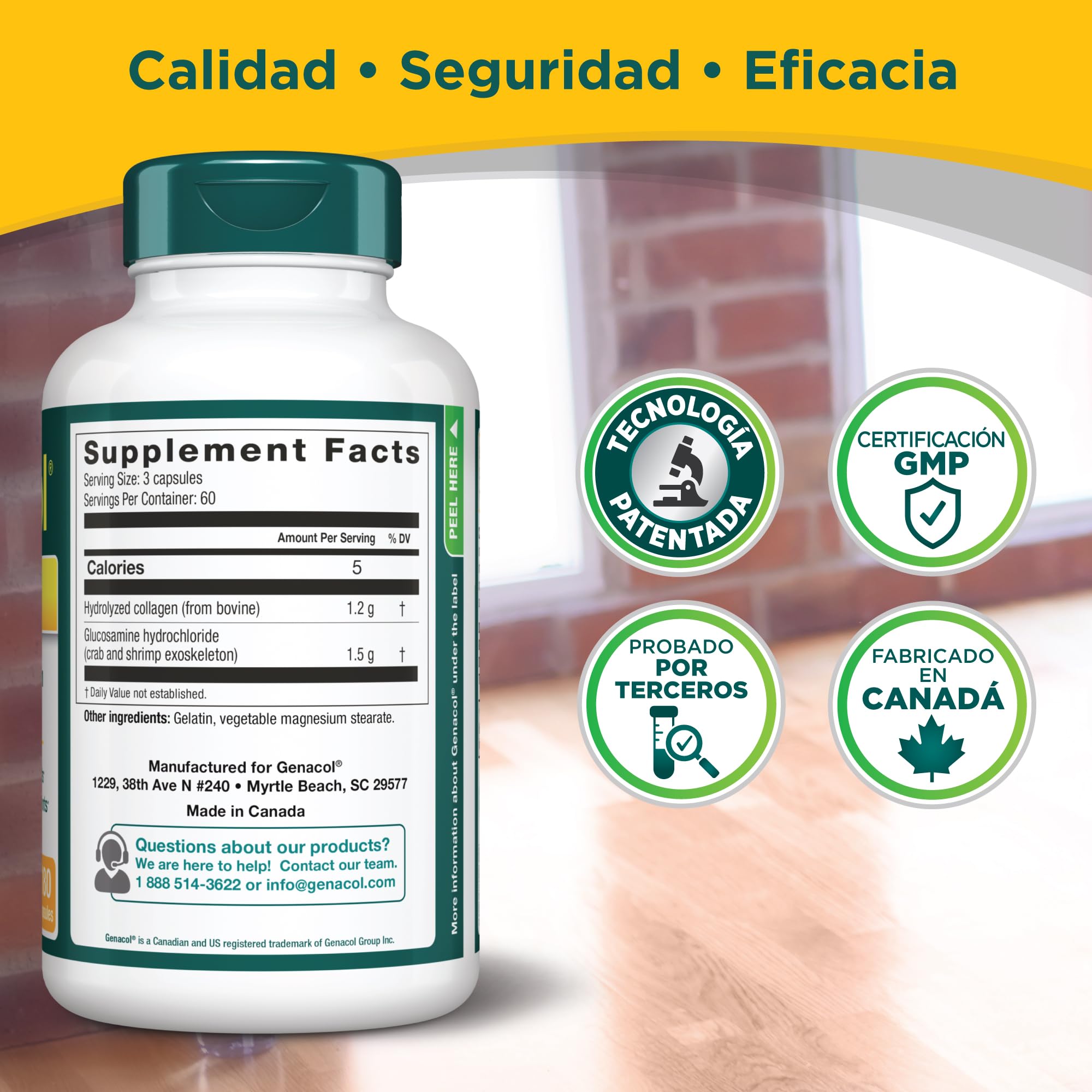 Genacol Plus supplement ingredients close-up