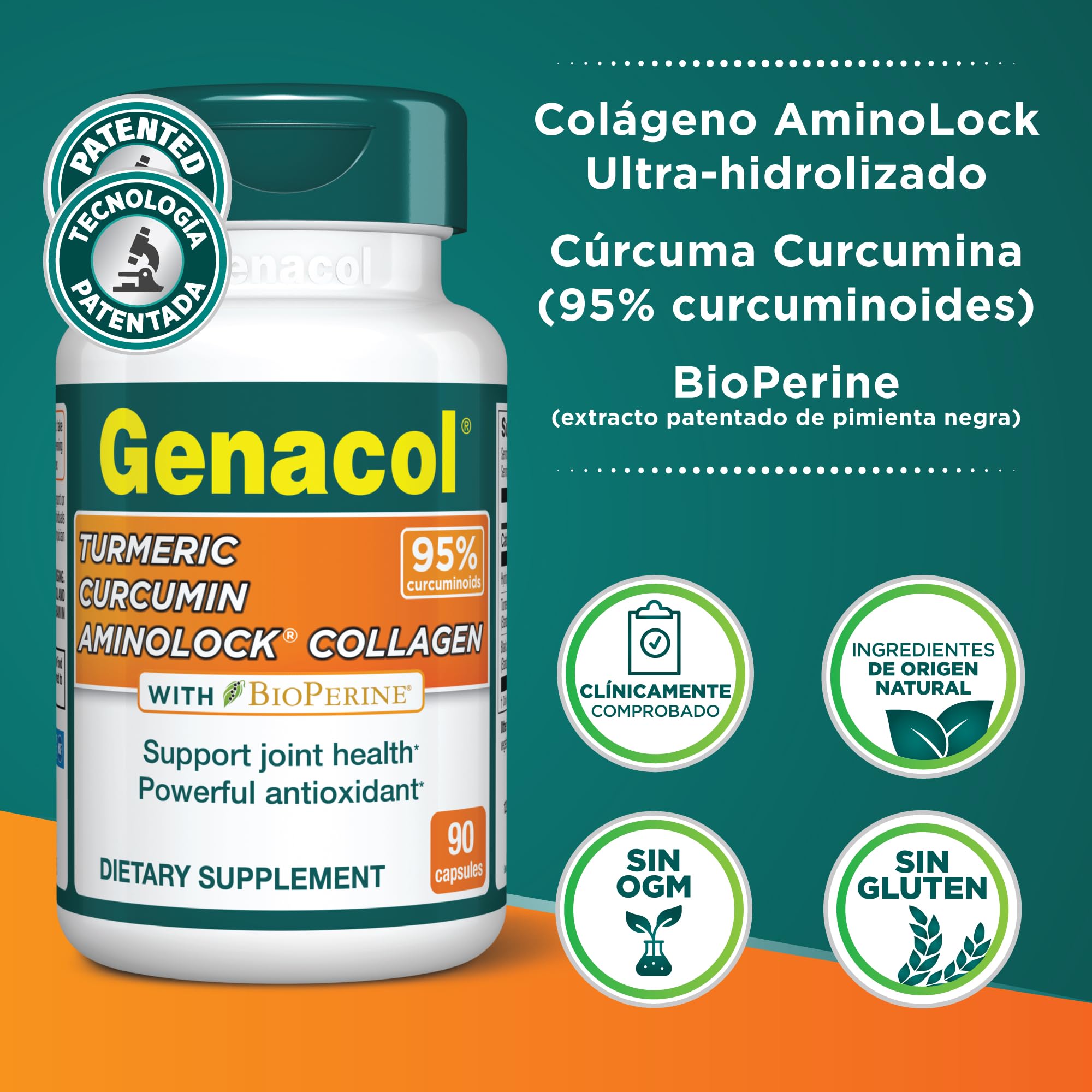 Genacol Turmeric Joint Support Supplement packaging
