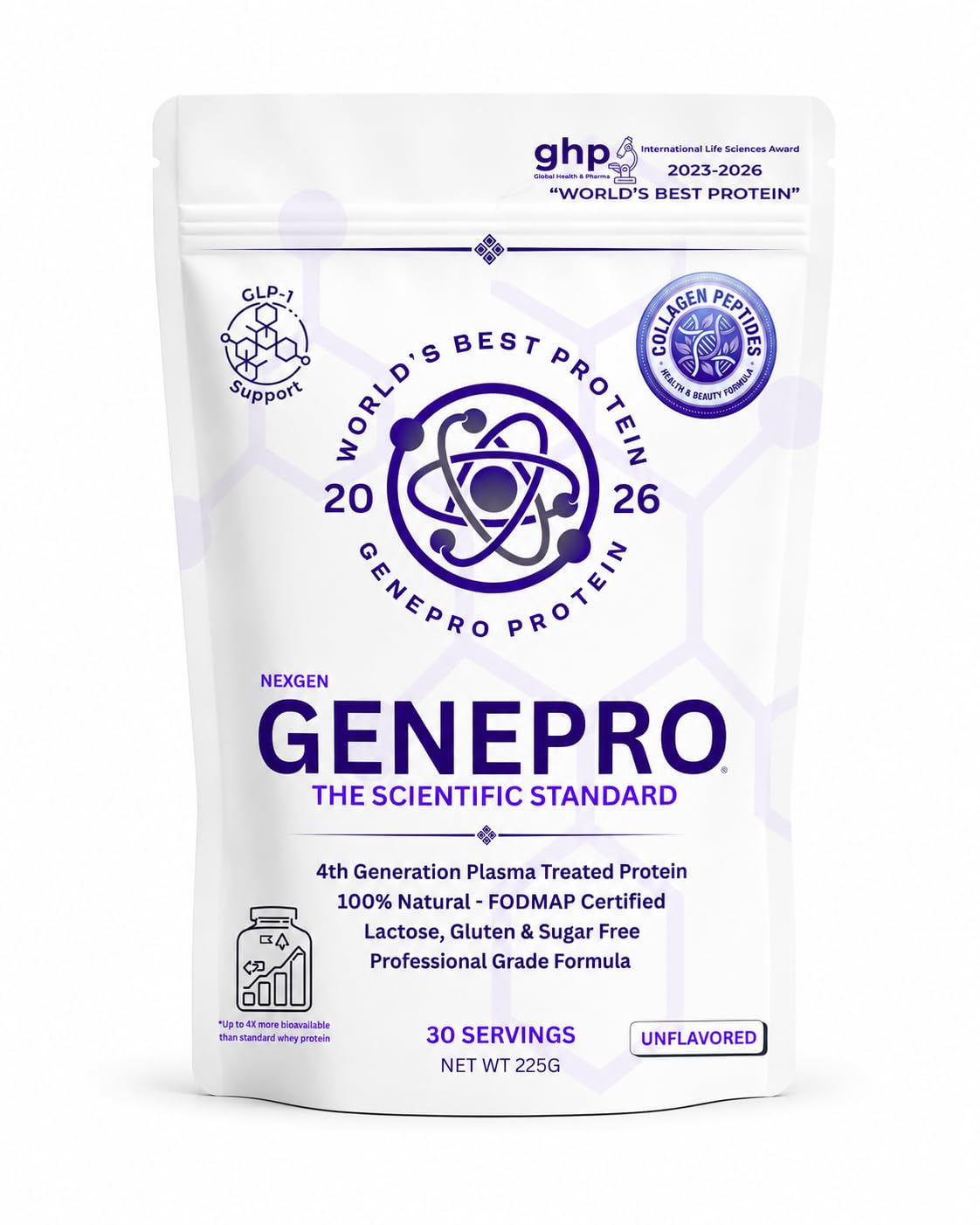 GENEPRO GEN. 3 Collagen Protein Powder front view