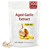 Generic Aged Garlic Extract 7500mg softgel capsules front view