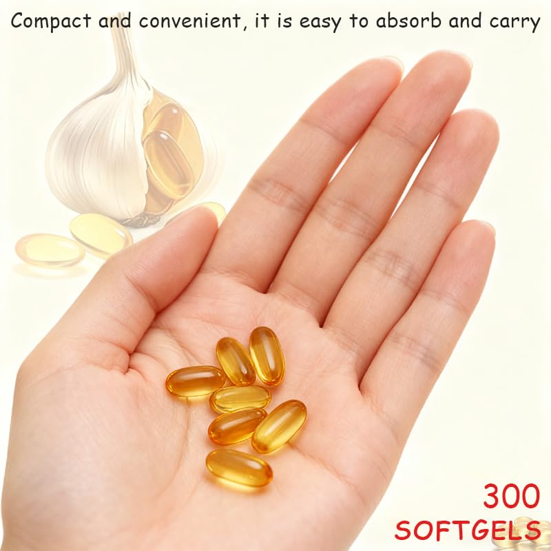 Generic Aged Garlic Extract 7500mg softgel capsules with measuring spoon