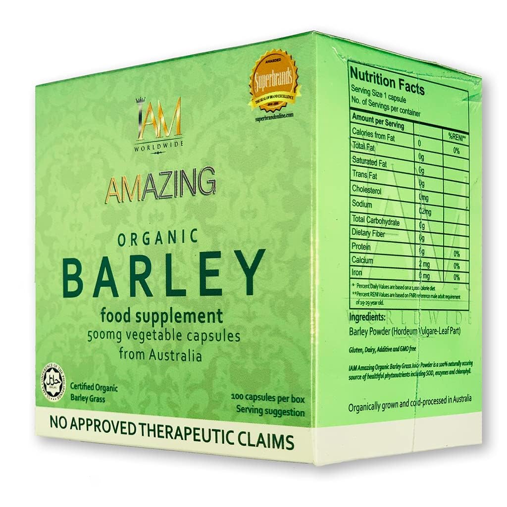Generic Barley Grass Multivitamin Capsules front view