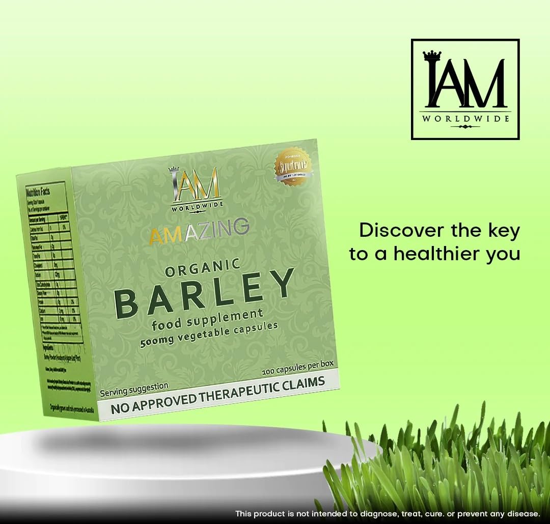 Generic Barley Grass Multivitamin Capsules side view
