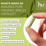 Generic Barley Grass Multivitamin Capsules with a glass of water
