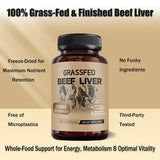 Generic Beef Liver Capsules with a measuring spoon