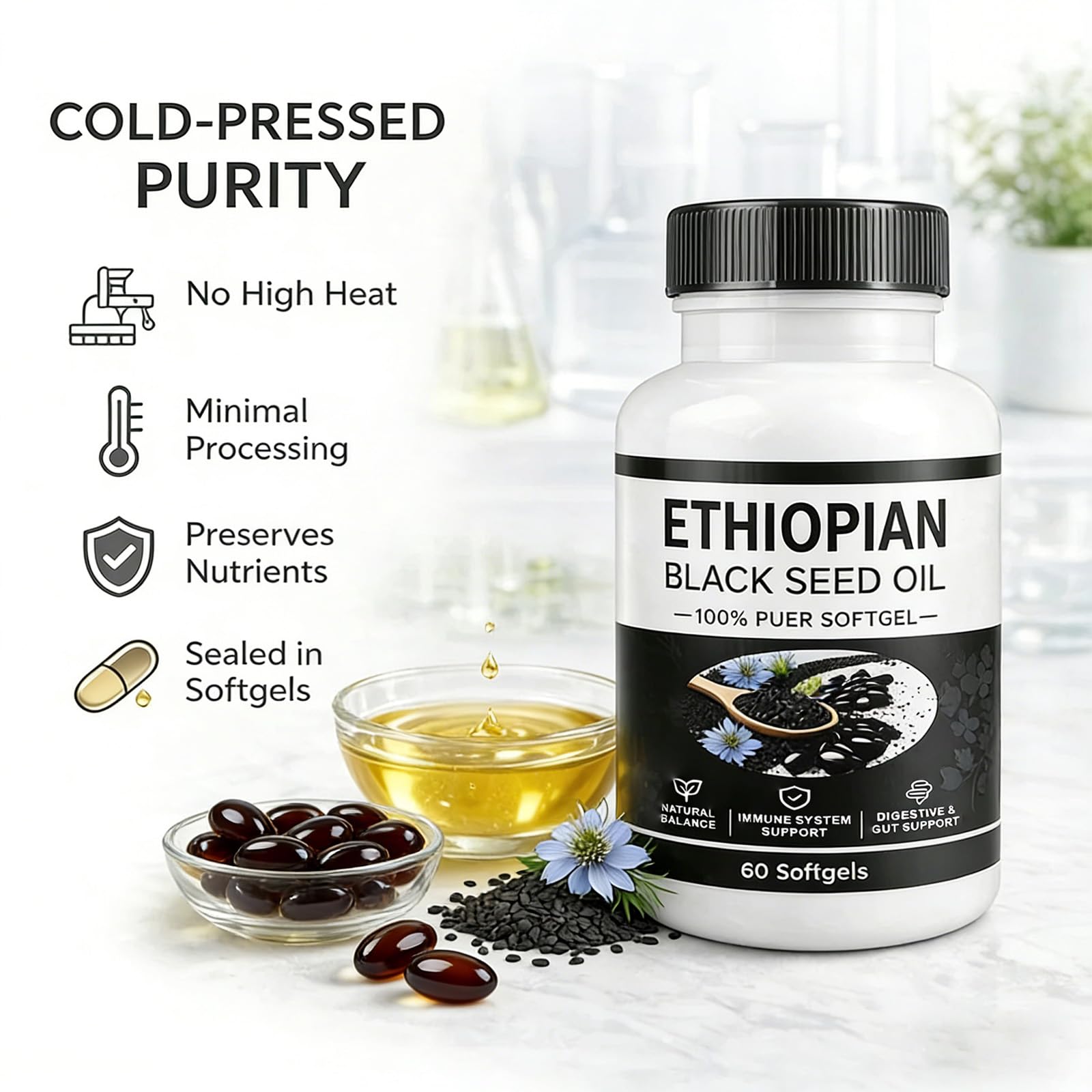 Generic Black Seed Oil 59g packaging details
