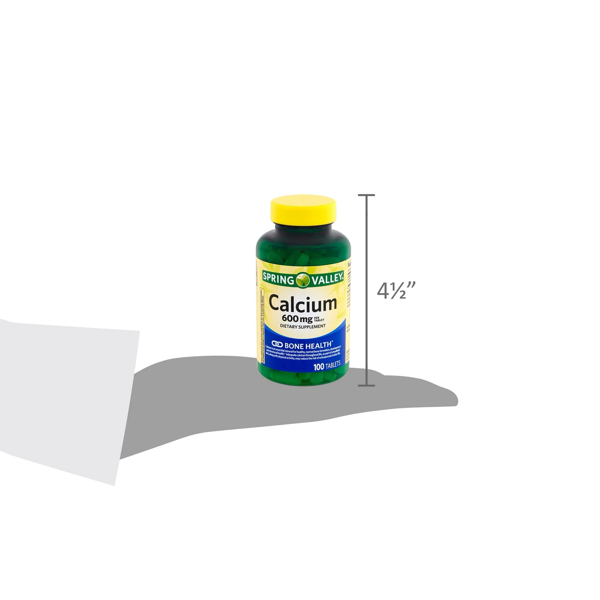 Generic Calcium 600mg capsules with measuring spoon