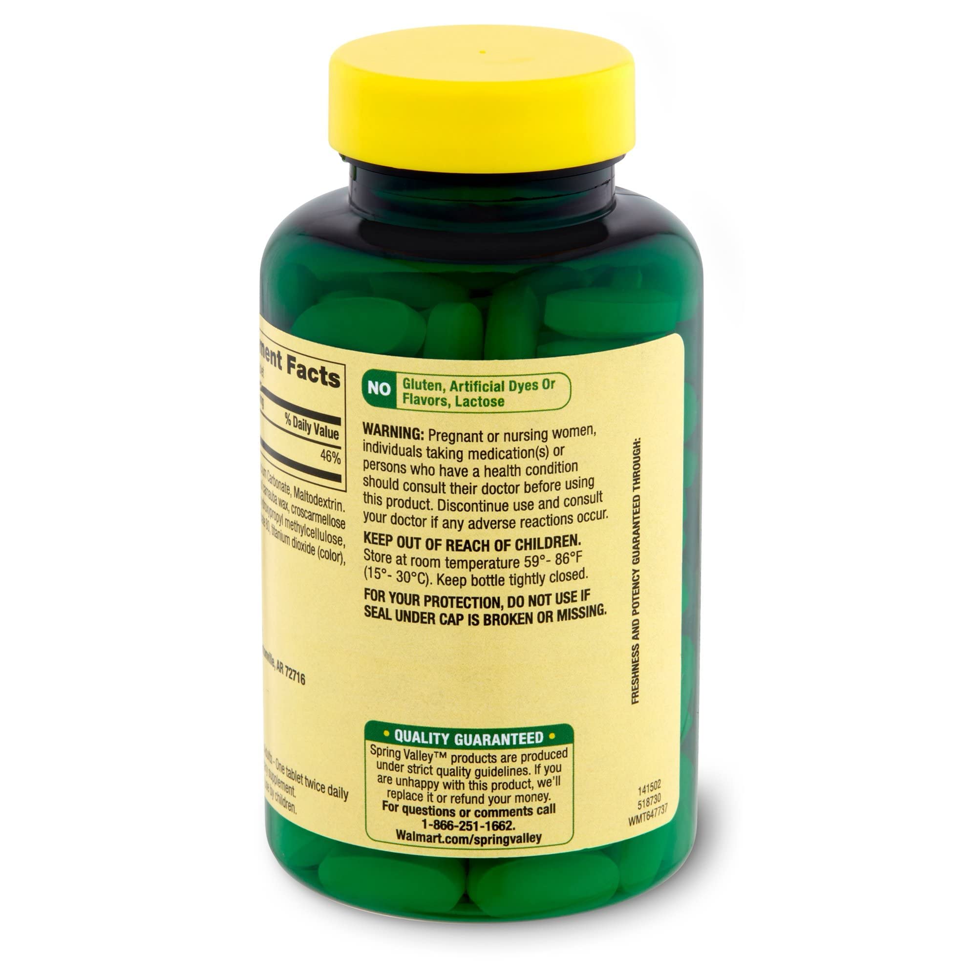 Generic Calcium 600mg Pack of 3 side view