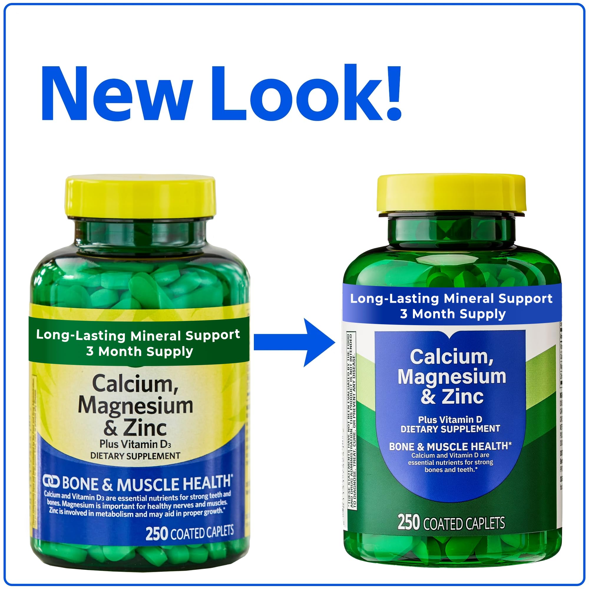 Generic Calcium Supplement on a wooden surface