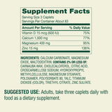 Generic Calcium Supplement side view showing caplets