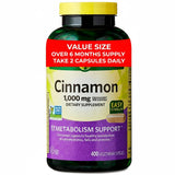 Generic Cinnamon 1000 mg Dietary Supplement front view