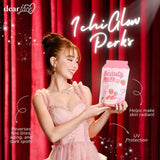 Generic Collagen Powder Drink 179g lifestyle shot with a refreshing drink