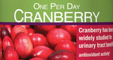 Generic Cranberry Supplement 650 mg vegetarian capsules packaging