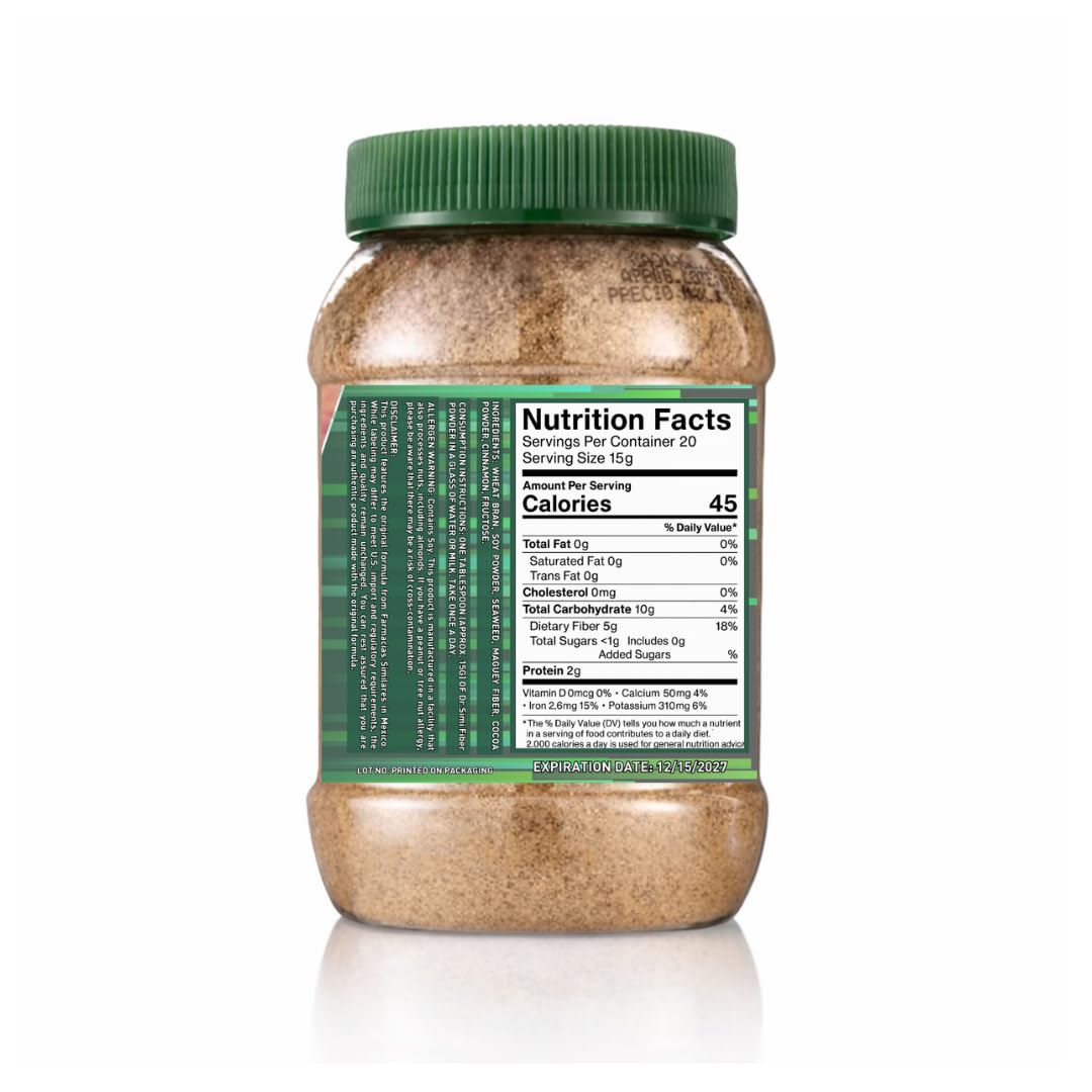 Generic Daily Fibre Powder 227g in a glass of water