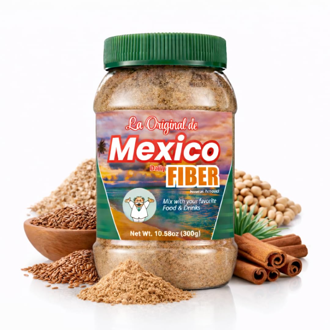 Generic Daily Fibre Powder 227g with a spoon for serving