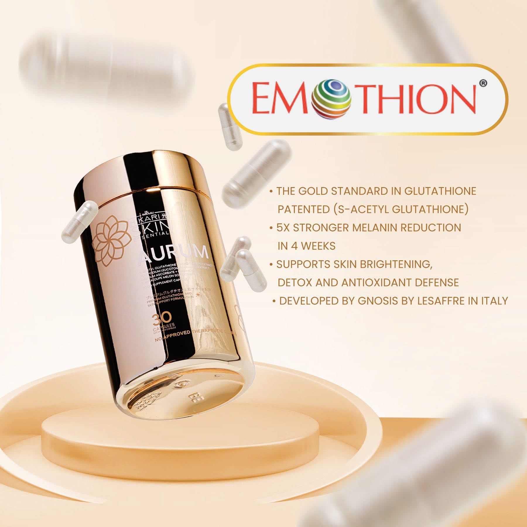 Generic Daily Supplement capsule side view