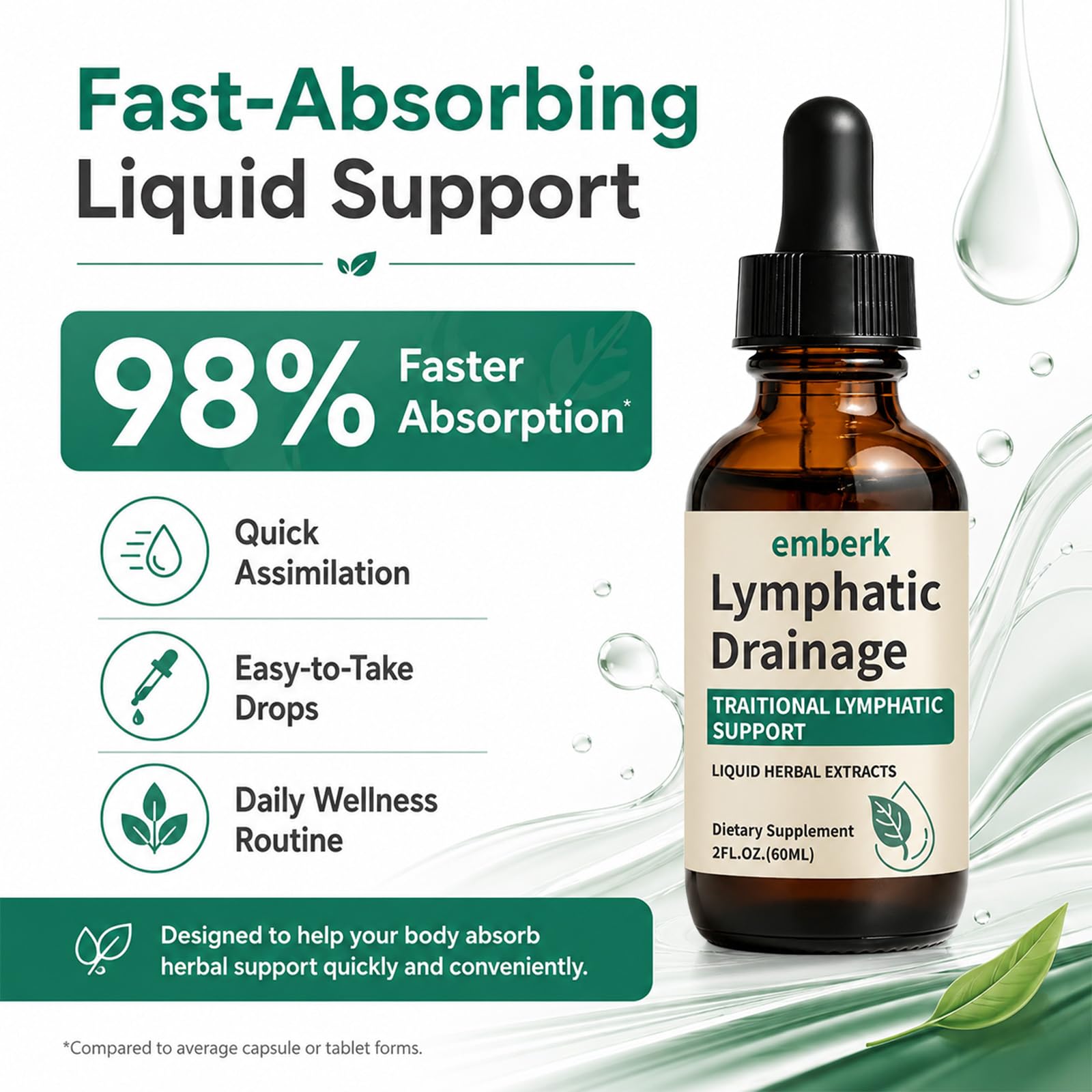 Generic Echinacea Herbal Supplement Liquid Drops in a spoon