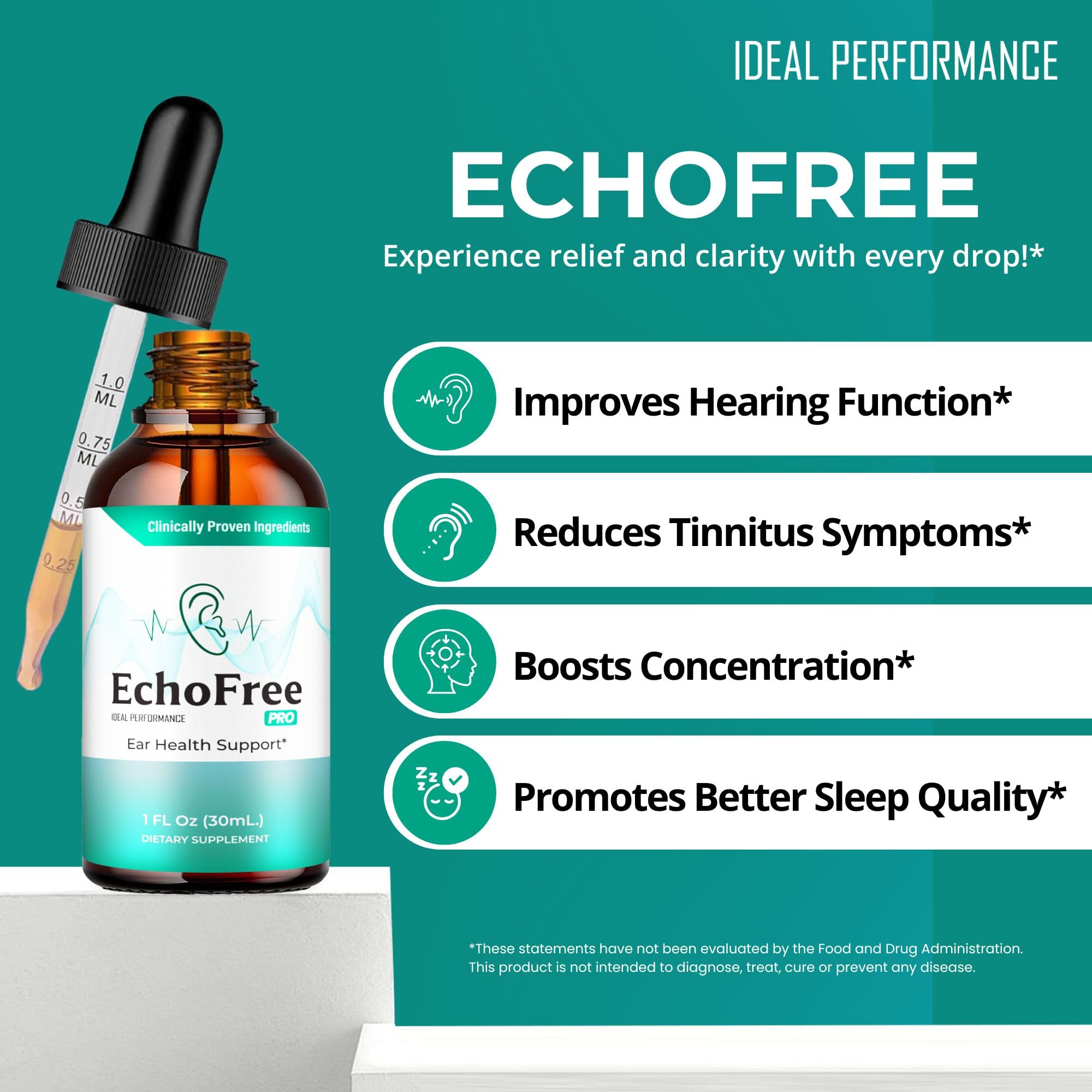 Generic Echo Free Tinnitus Drops in lifestyle setting