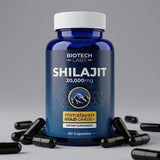 Generic Himalayan Shilajit 20,000mg supplement with measuring scoop