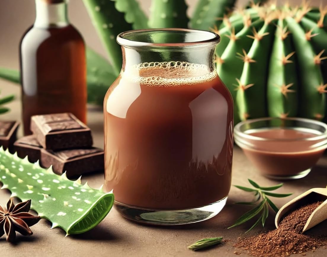 Generic Liquid Herbal Supplement packaging with ingredients listed