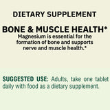 Generic Magnesium Supplement tablet on a wooden surface