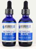 Generic Methylene Blue USP Grade 2 oz bottle front view with dropper