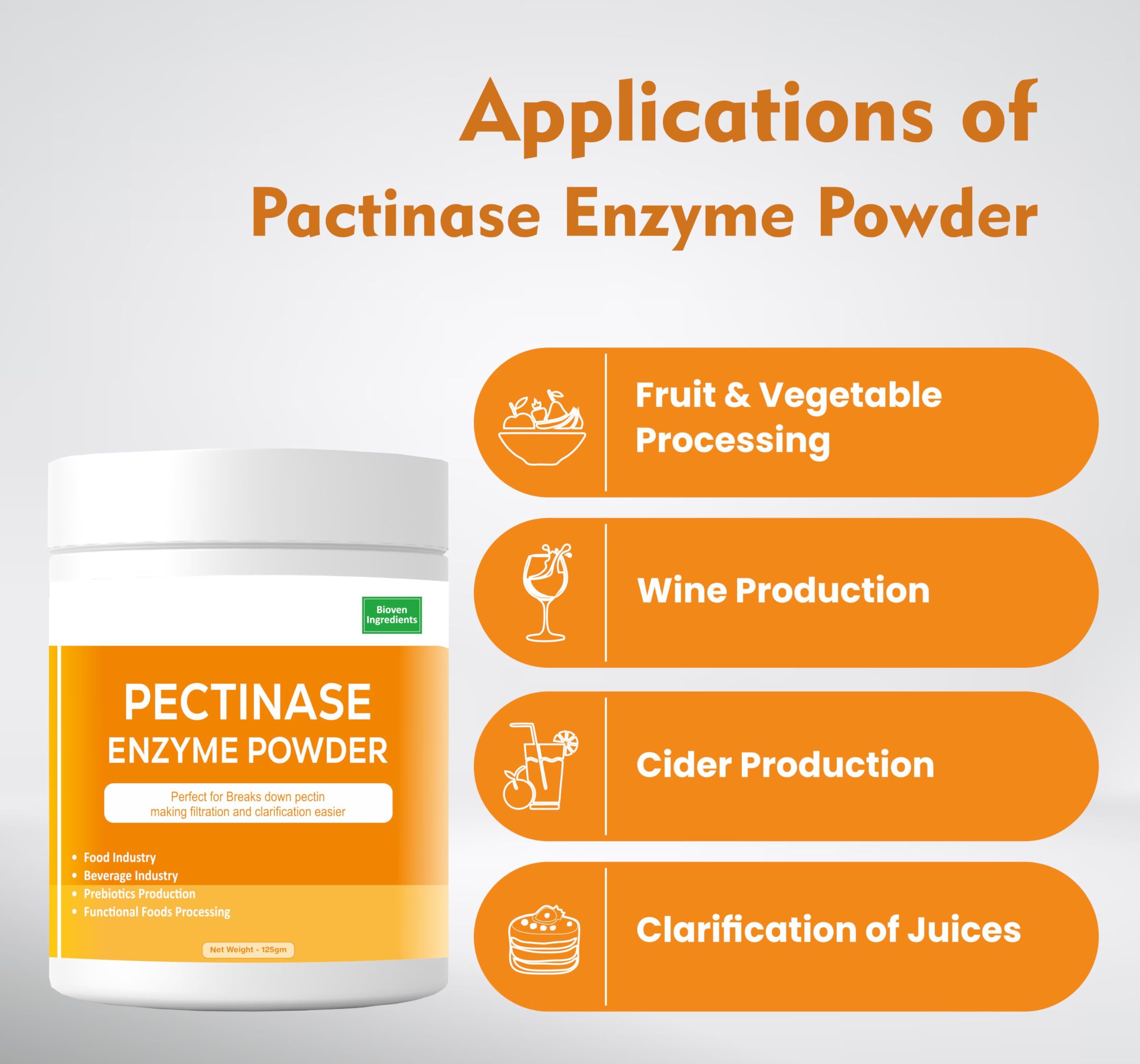 Generic Multi-Enzymes Pectinase Enzyme ingredients list