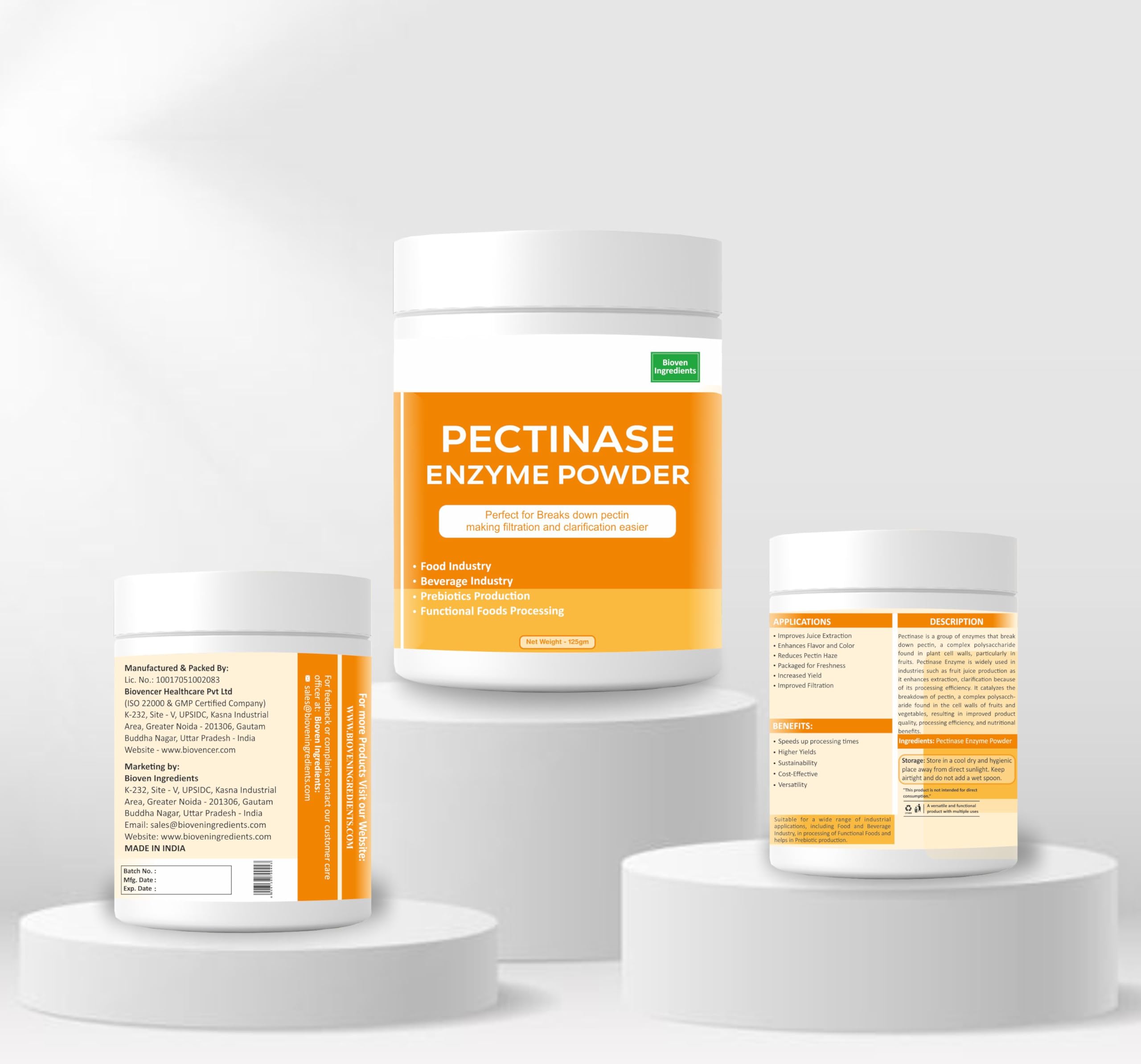 Generic Multi-Enzymes Pectinase Enzyme on kitchen counter