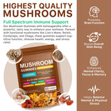 Generic Mushroom Blend Gummies showing individual gummy pieces
