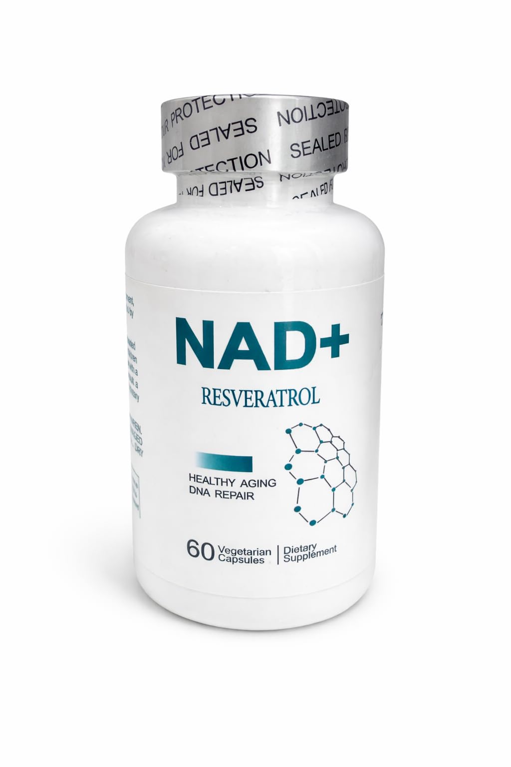 Generic NAD+ Resveratrol Blended Vitamin Supplement capsules