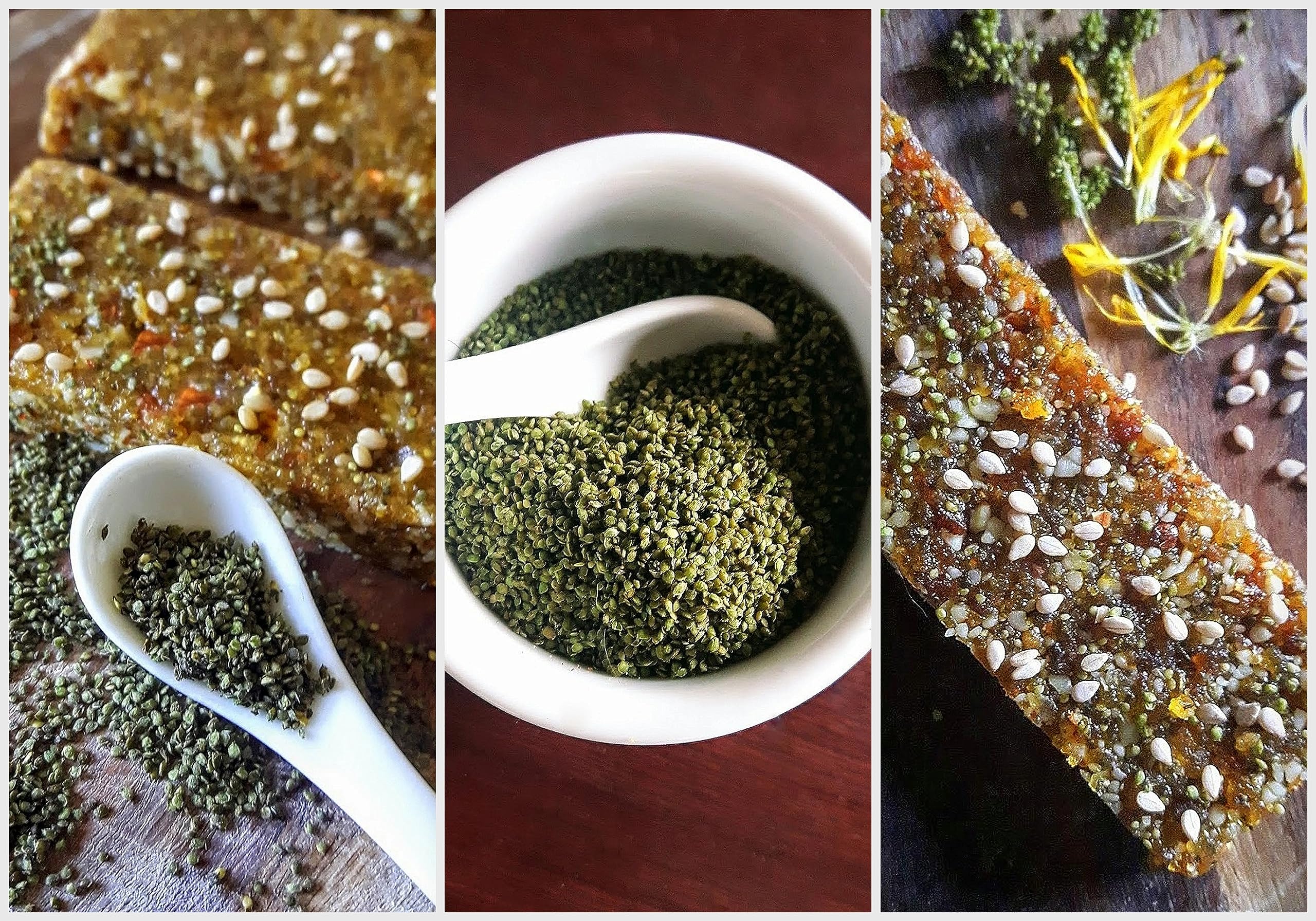 Generic Natural Nettle Seeds 250g displayed with smoothie ingredients