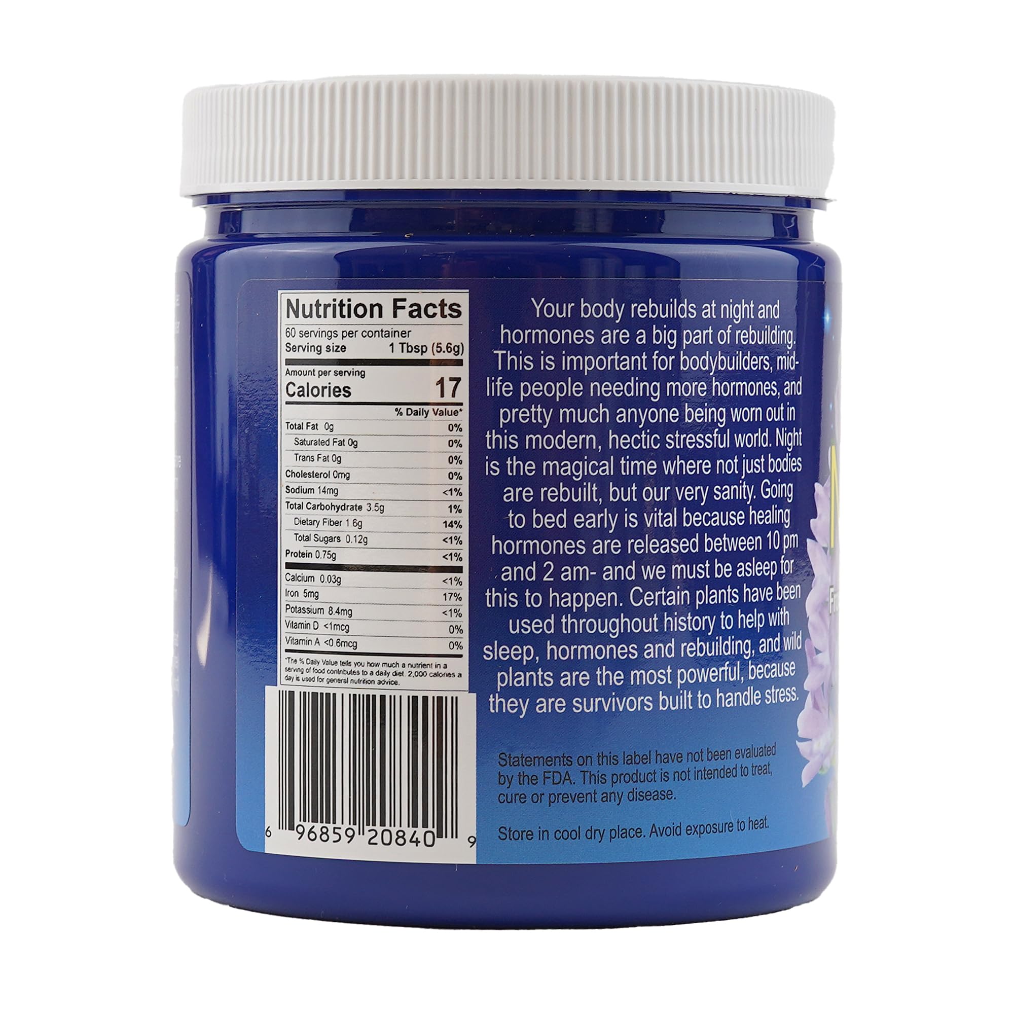 Generic Night Rebuild Powder 390g ingredients list