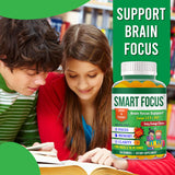 Generic Omega-3 Gummies for Kids with a measuring spoon for dosage