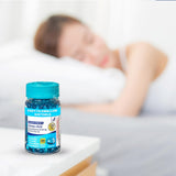 Generic Sleep-Aid Softgels back view with ingredient information