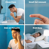 Generic Sleep Gel Topical tube on a bedside table