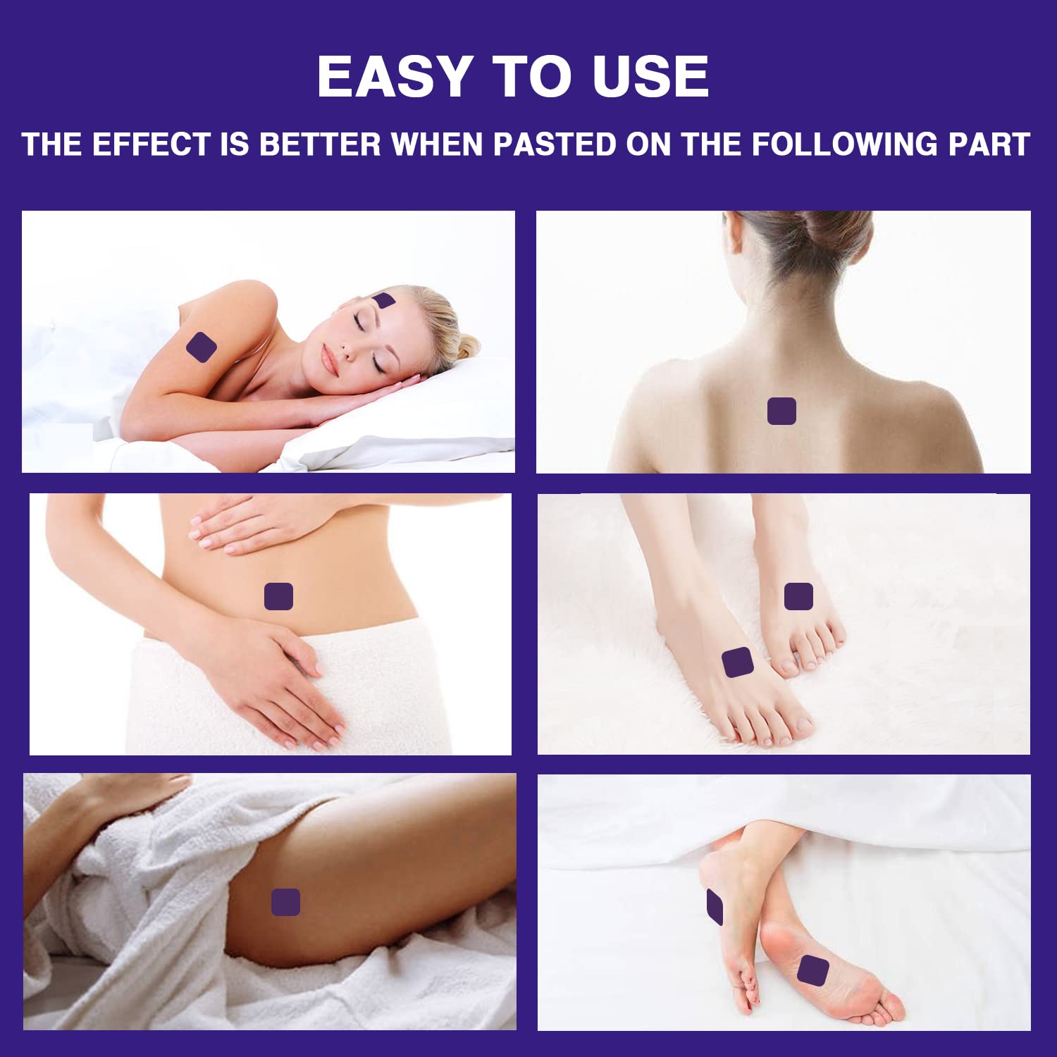 Generic Sleep Patches packaging back view
