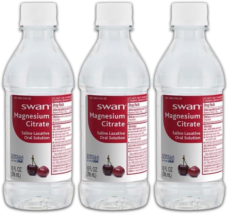 Generic Swan Citroma Magnesium Citrate cherry flavour 10oz bottle front view