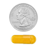 Generic Turmeric Curcumin with Ginger capsules on a wooden table