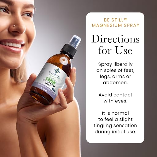 Genesis Holistic Health Magnesium Oil Spray 4oz back view