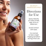 Genesis Holistic Health Magnesium Oil Spray 4oz back view