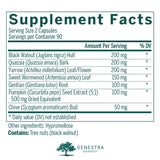 Genestra Brands Black Walnut Capsules 200mg side view