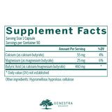 Genestra Brands Calcium Butyrate Capsules 630mg side view