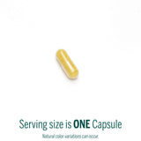 Genestra Brands Goldenseal Supplement 50mg capsules on a wooden surface